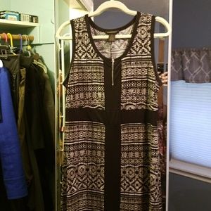 Tribal print maxi dress